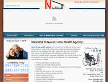 Tablet Screenshot of novelhomehealth.com
